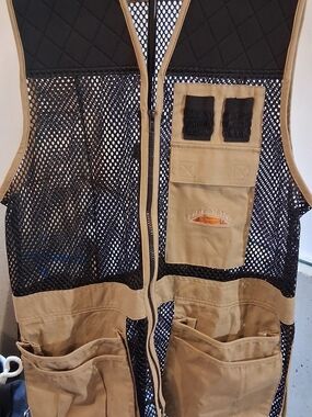 Fieldline Tan Mesh Utility Vest with Multiple Tool Pockets